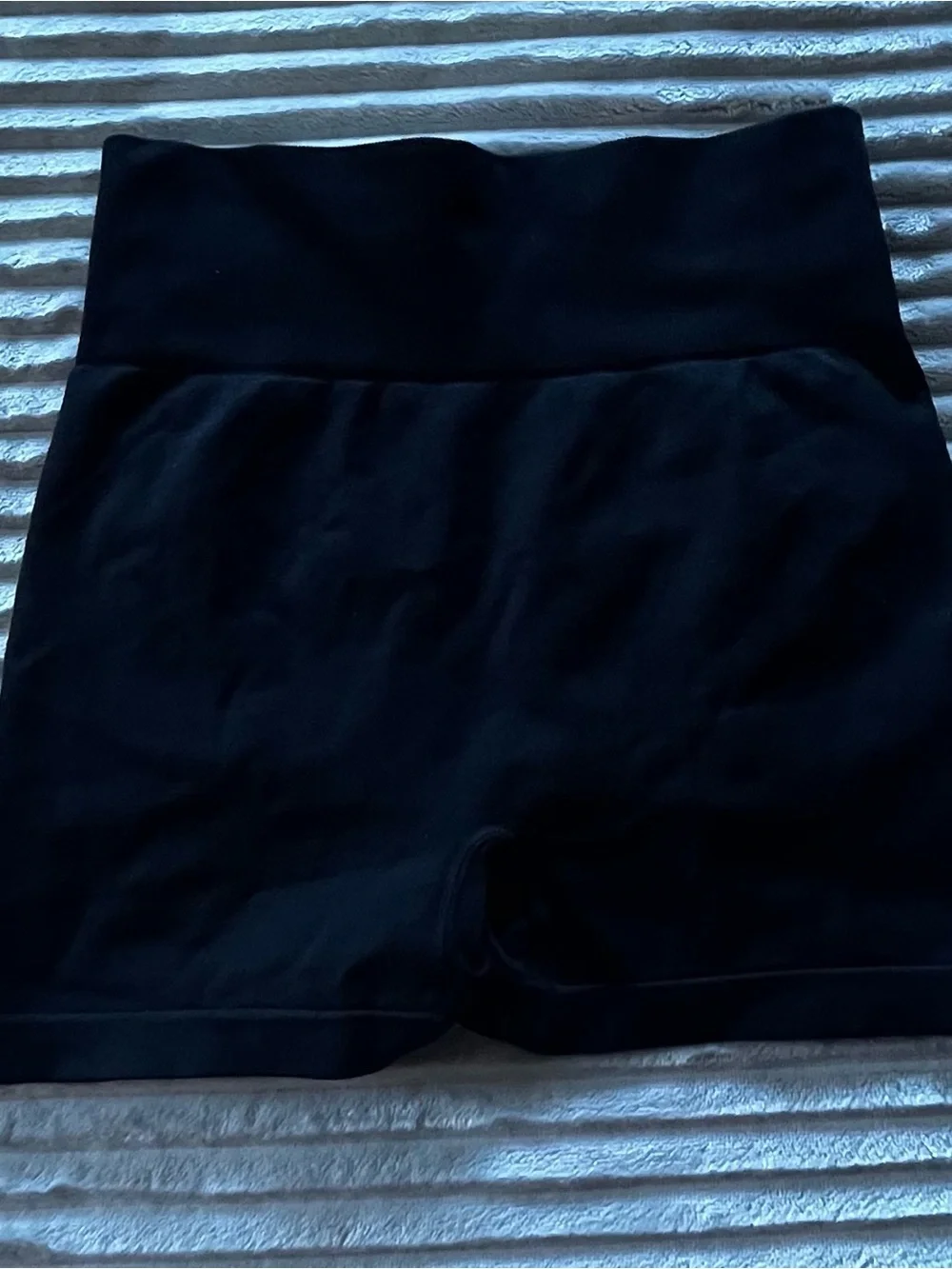 Black High-Waisted Scrunch Bum Compression Shorts ♡